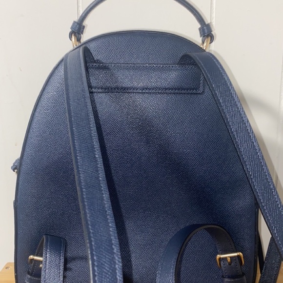 COACH navy blue mini back pack (like new) - Picture 5 of 7